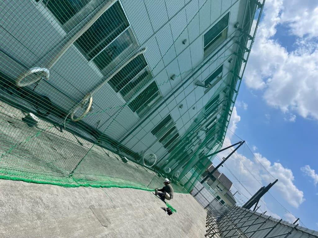 校舎前ネット